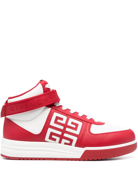  Givenchy Logo High-top Sneakers - Red 