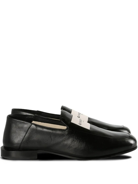 Givenchy Logo-label Leather Loafers - Black 
