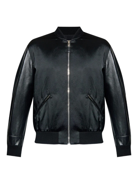  Givenchy Logo-lettering Bomber Jacket - Black 