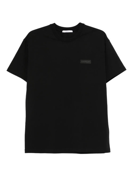  Givenchy Logo-patch Cotton T-shirt - Black 