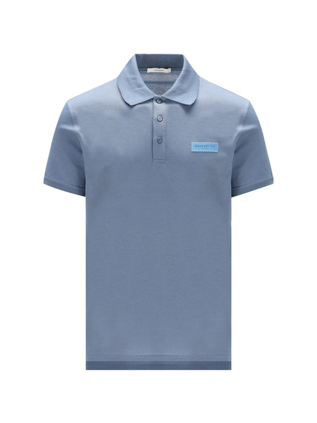  Givenchy Logo-patch Polo Shirt - Blue 