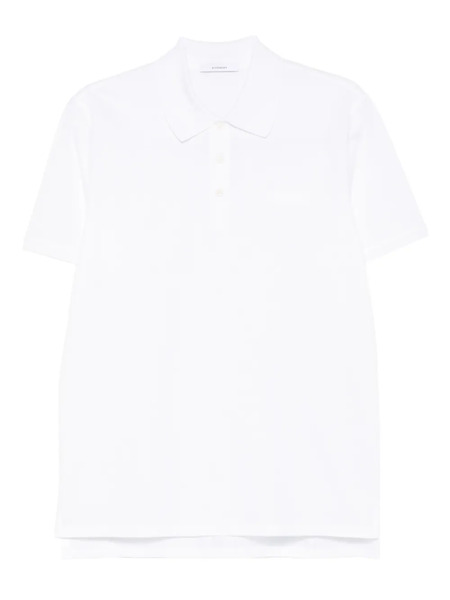  Givenchy Logo-patch Polo Shirt - White 