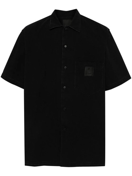  Givenchy Logo-patch Shirt - Black 