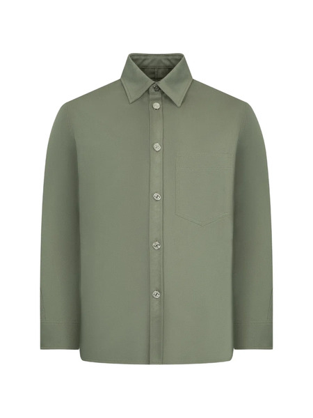  Givenchy Logo-patch Shirt Jacket - Green 