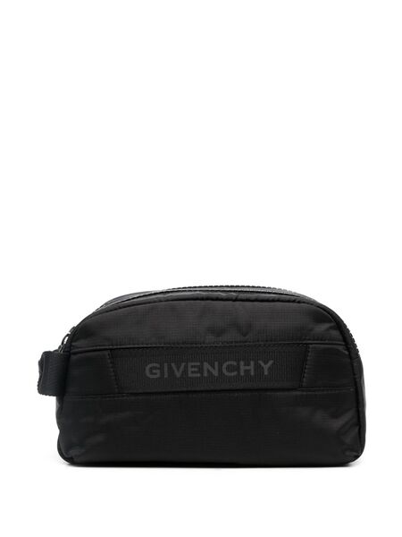  Givenchy Logo-patch Wash Bag - Black 
