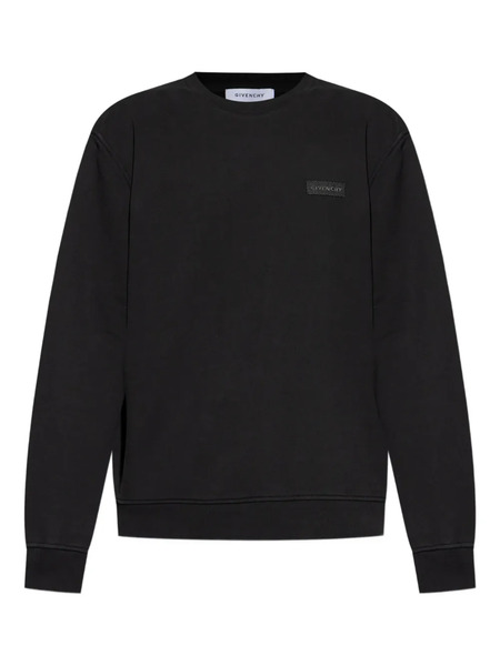  Givenchy Logo-plaque Sweatshirt - Black 