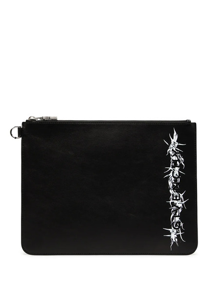 Givenchy Logo-print Leather Wallet - Black 