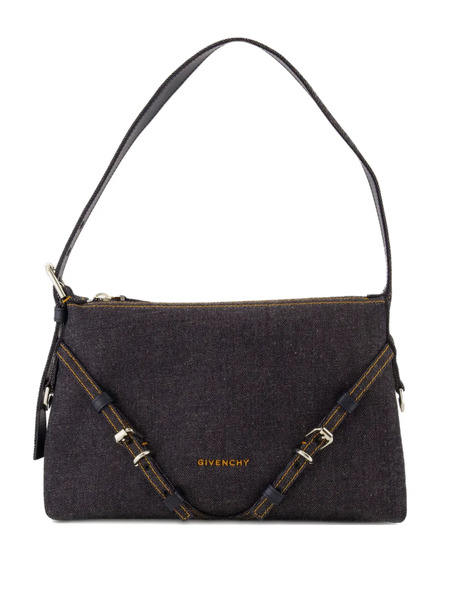  Givenchy Mini Voyou Denim Shoulder Bag - Blue 