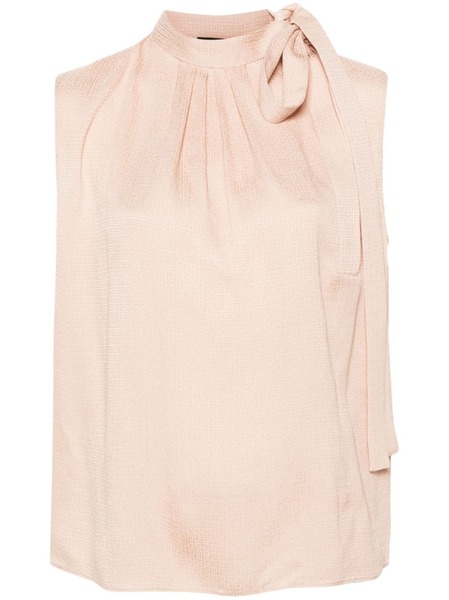  Givenchy Mock-neck Silk Blouse - Pink 