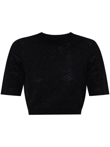  Givenchy Monogram Cropped T-shirt - Black 