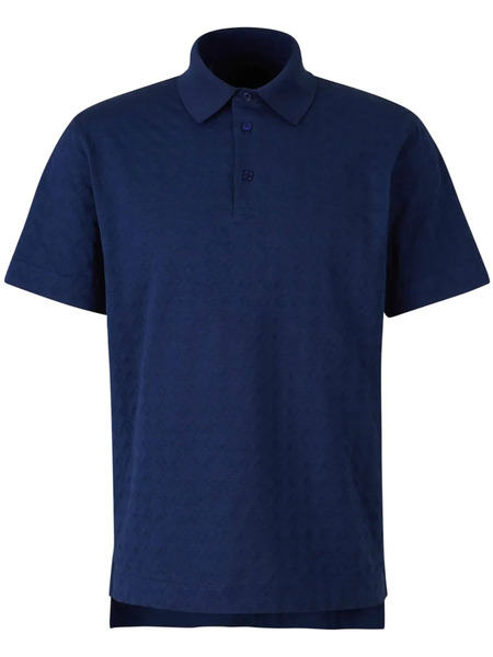  Givenchy Monogram 72 Jacquard Polo Shirt - Blue 