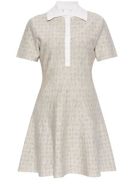  Givenchy Monogram Wool-blend Dress - Neutrals 