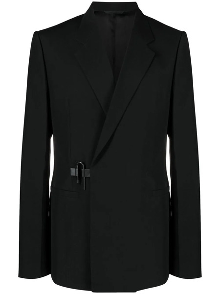  Givenchy Off-centre Button Fastening Blazer - Black 