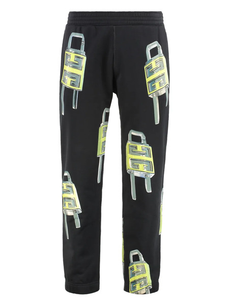  Givenchy Padlock-print Track-pants - Black 