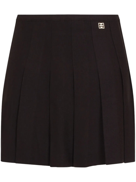  Givenchy Pleated Mini Skirt - Brown 