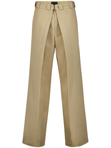 Givenchy Pleated Wide-leg Trousers - Neutrals 