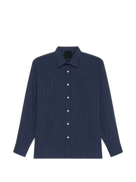 Givenchy Pocket Striped Shirt - Blue 