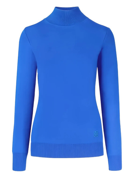  Givenchy Roll-neck Logo Sweater - Blue 