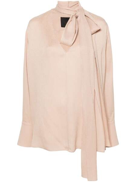  Givenchy Scarf-detail Silk Blouse - Pink 