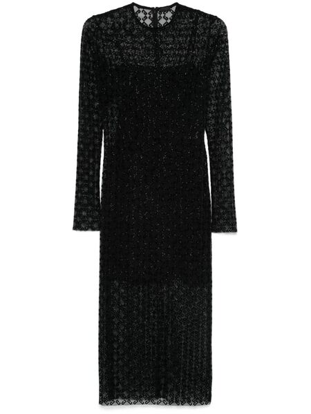  Givenchy Sheer Midi Dress - Black 