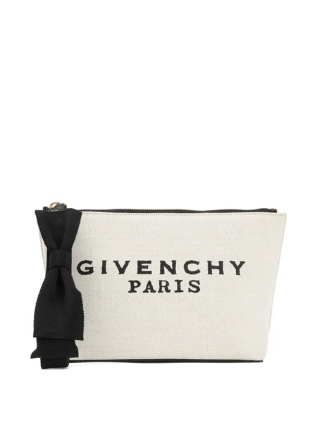  Givenchy Small Bow-detail Make Up Bag - Neutrals 