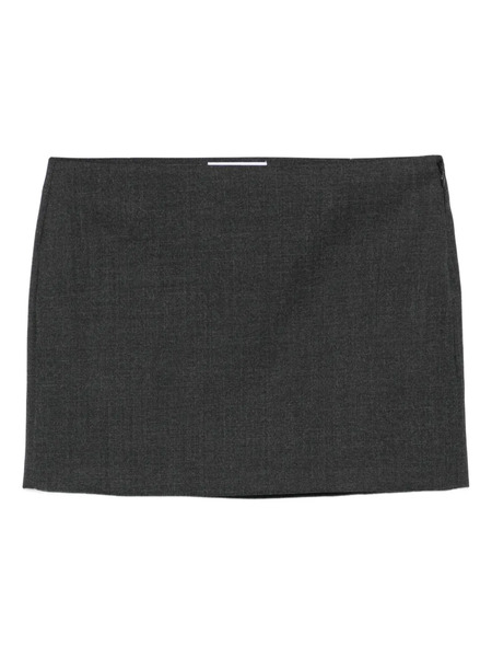 Givenchy Straight Wool Mini Skirt - Grey 