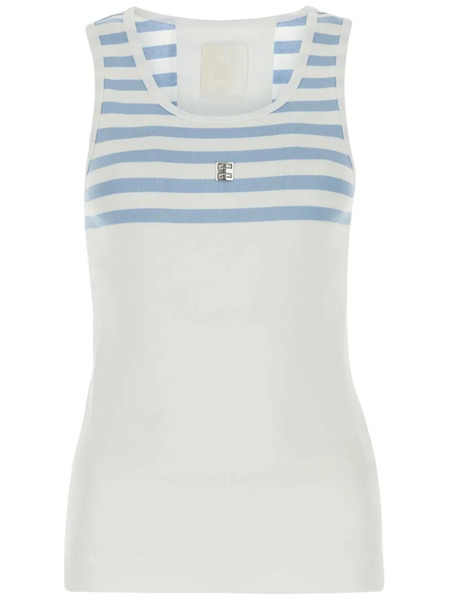  Givenchy Striped Tank Top - White 