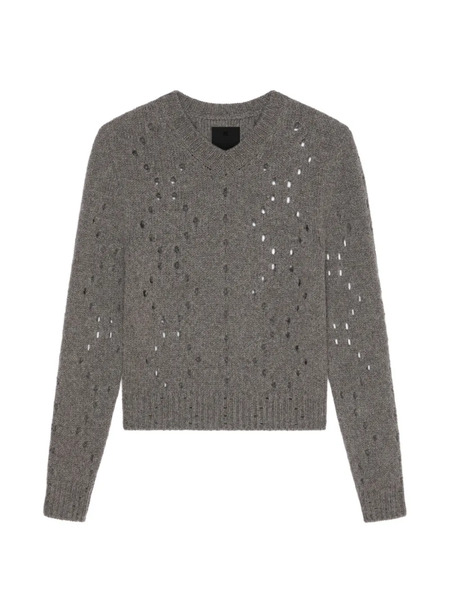  Givenchy V-neck Sweater - Grey 