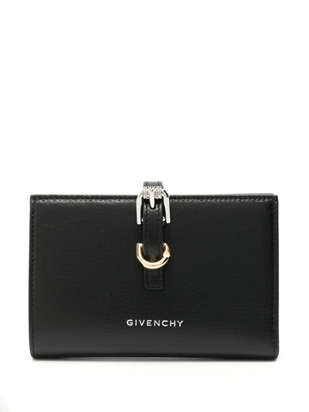  Givenchy Voyou Bi-fold Leather Wallet - Black 