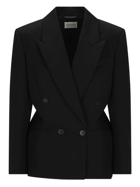  Givenchy Wool Blazer - Black 