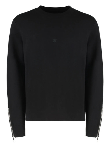  Givenchy Zip-cuff Wool Sweater - Black 