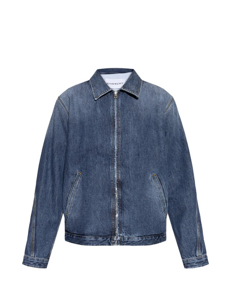  Givenchy Zip-up Cotton Jacket - Blue 