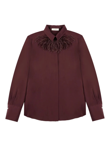  Glanshirt Feather-detailed Shirt - Red 