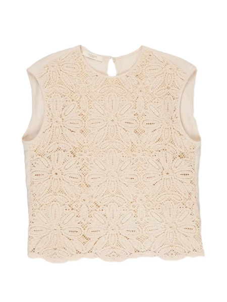  Glanshirt Macramé-lace Top - Neutrals 