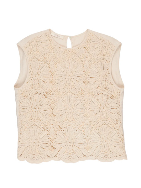  Glanshirt Macramé Lace Top - Neutrals 