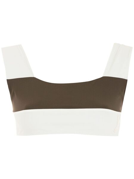  Gloria Coelho Geometrico Bikini Top - Brown 