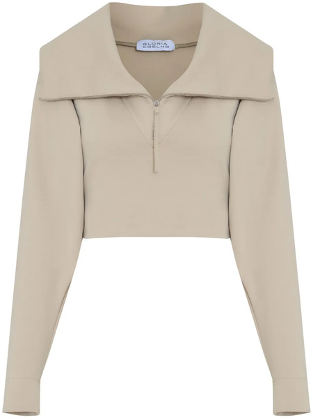  Gloria Coelho Spread-collar Jumper - Neutrals 