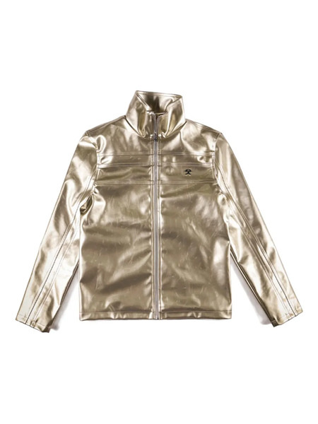  Gmbh Metallic Zip-up Jacket - Gold 