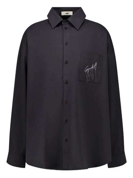  Gmbh Pocket Button-up Shirt - Black 