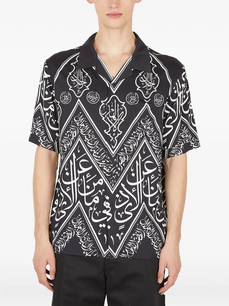  Gmbh Script-print Short-sleeve Shirt - Black 