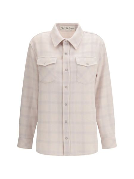  God's True Cashmere Clarity Check-pattern Shirt - Neutrals 