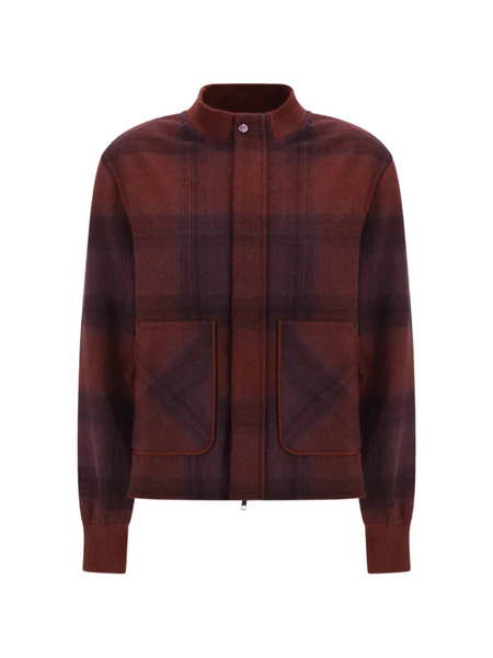  God's True Cashmere Gradtitude Plaid Jacket - Brown 
