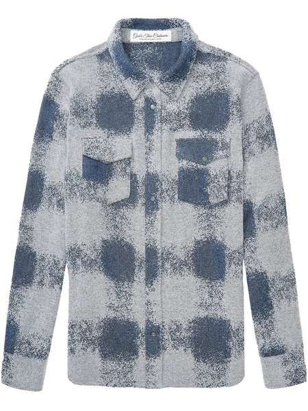  God's True Cashmere Patterned Cashmere Shirt - Grey 