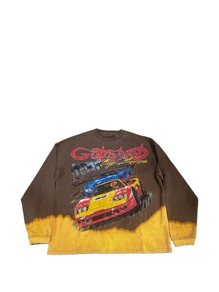  Godspeed Bleached-effect Sweatshirt - Brown 