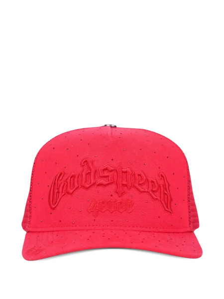  Godspeed Forever Embellished Baseball Cap - Red 