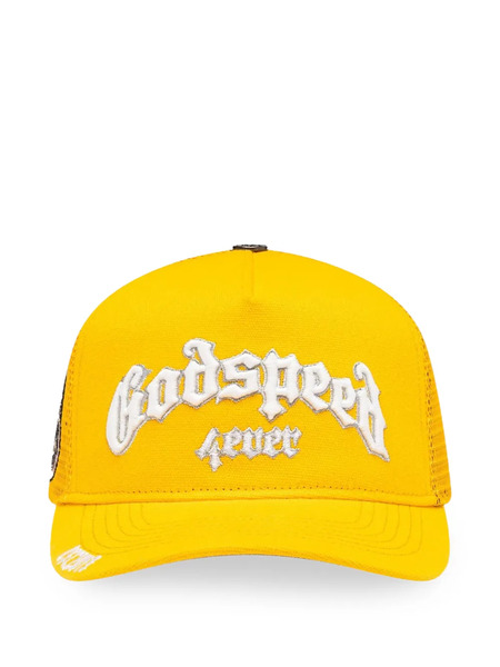  Godspeed Forever Logo Trucker Hat - Yellow 
