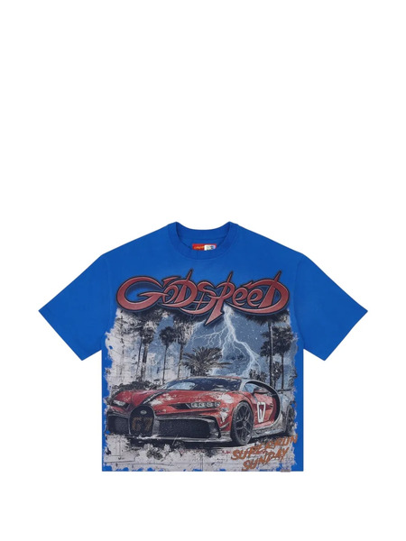  Godspeed Graphic-print T-shirt - Blue 