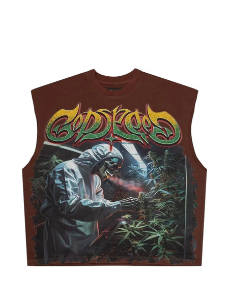  Godspeed Graphic-print T-shirt - Brown 