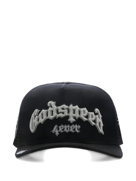  Godspeed Logo-embroidered Trucker Cap - Black 