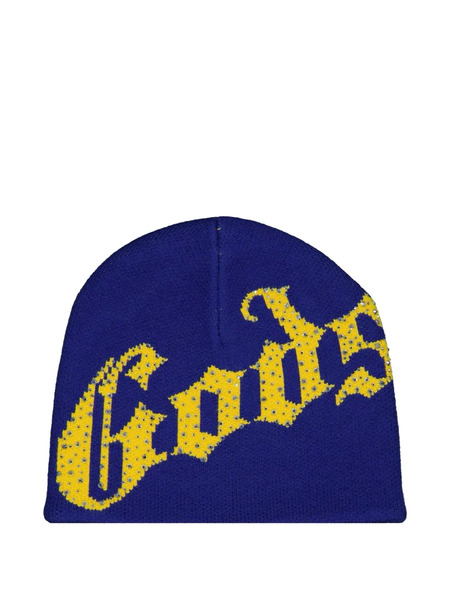  Godspeed Logo Studded Beanie Hat - Blue 